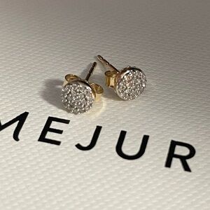 Mejuri FIRM PRICE 14k gold and diamond earrings